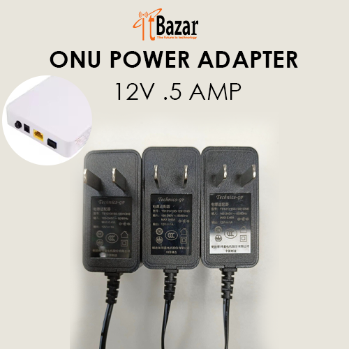 ONU POWER ADAPTER 12V .5 AMP