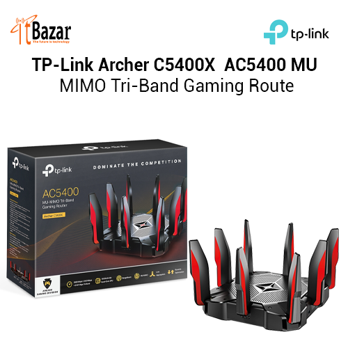 TPLink Archer C5400X  AC5400 MU-MIMO Tri-Band Gaming Route
