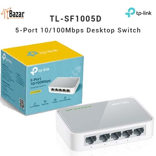 TPLINK TL-SF1005D 5Port 10/100 Mbps Desktop Switch