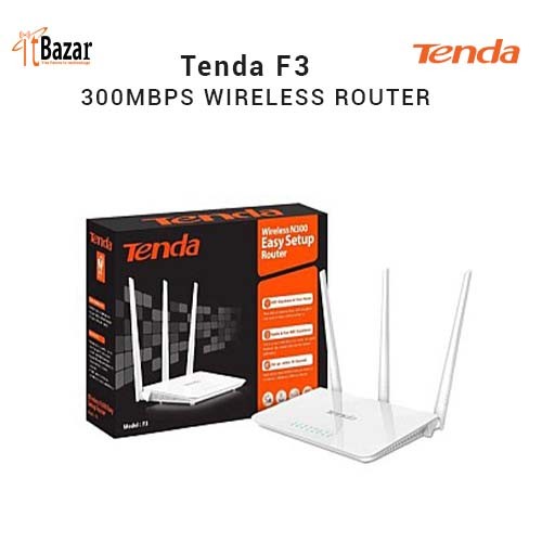 Tenda F3 Single Band 300mbps Wireless Router