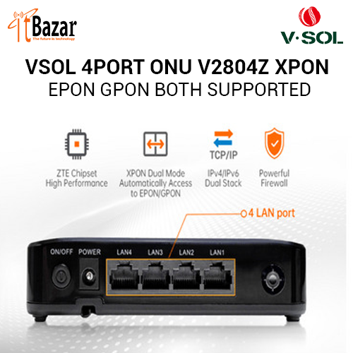 VSOL 4PORT ONU V2804Z XPON EPON GPON BOTH SUPPORTED