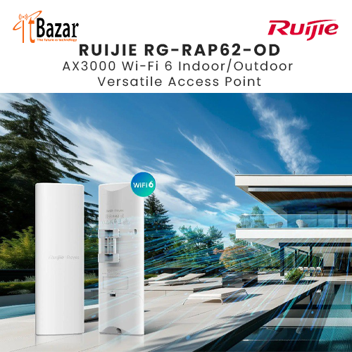 Ruijie Ap RG-RAP62-OD AX3000 WiFi6 Indoor/Outdoor Versatile Access Point