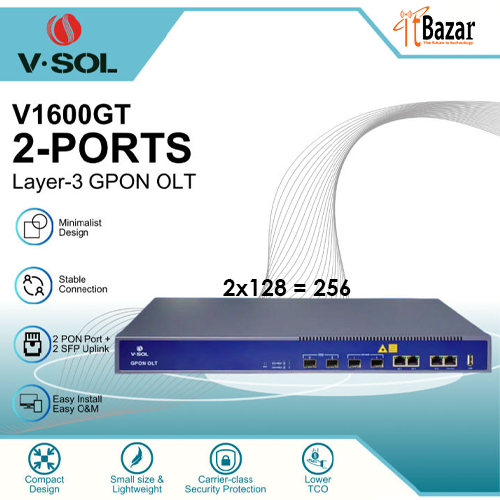 VSOL 2PORT GPON OLT V1600GT RACK MOUNT