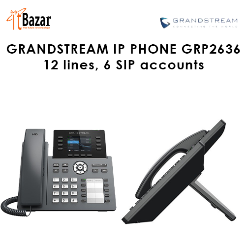 Grandstream ip Phone GRP2636 12lines,6 SIP accounts