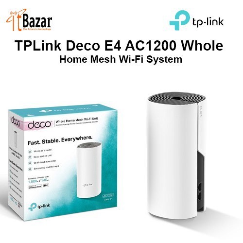 TPLink Deco E4 AC1200 Whole Home Mesh Wi-Fi System