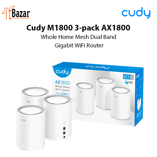 Cudy M1800 3-pack AX1800 Whole Home Mesh Dual Band Gigabit WiFi Router