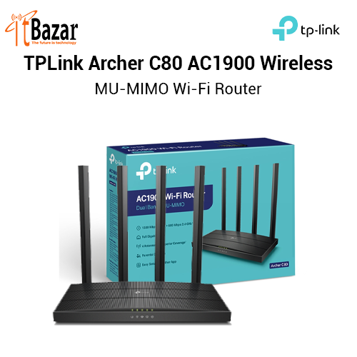 TPLink Archer C80 AC1900 Dual Band Gigabit WiFi Router