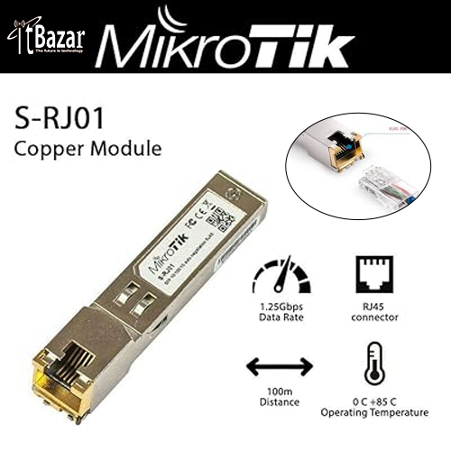 Mikrotik 1G COPPER SFP S-RJ01 RJ45 SFP 10/100/1000M
