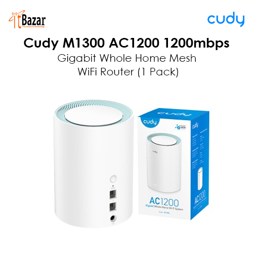 Cudy M1300 AC1200 1-Pack Dual Band Gigabit WiFi Mesh Router