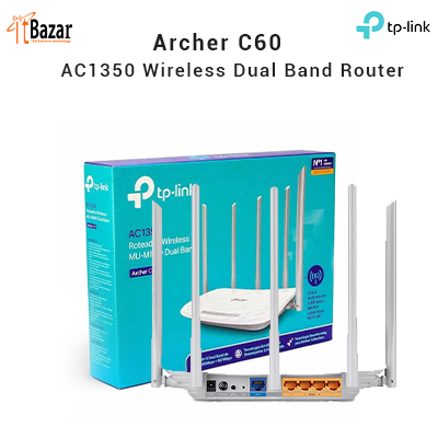TPLink Archer C60 AC1350 Dual Band Wireless Router