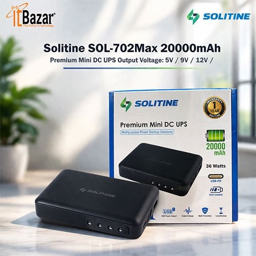 Solitine DC UPS 702Max 20000mAh Premium Mini  UPS