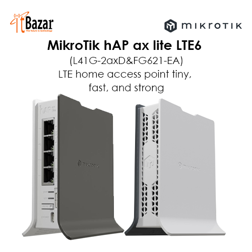 MikroTik hAP ax lite LTE6 (L41G-2axD&FG621-EA) Home AP
