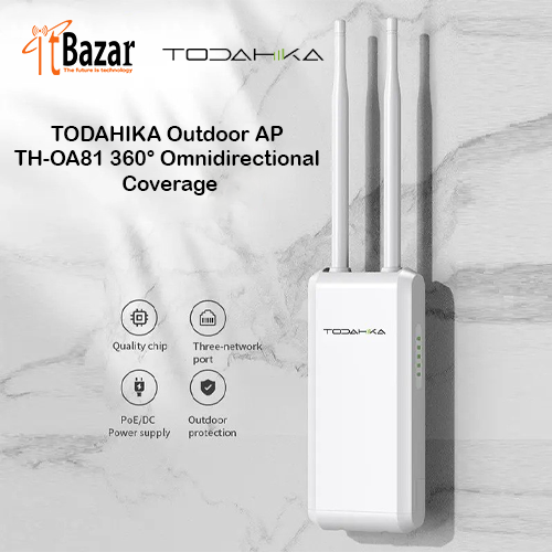 TODAHIKA Outdoor AP TH-OA81 360° Omnidirectional Coverage 300Mbps