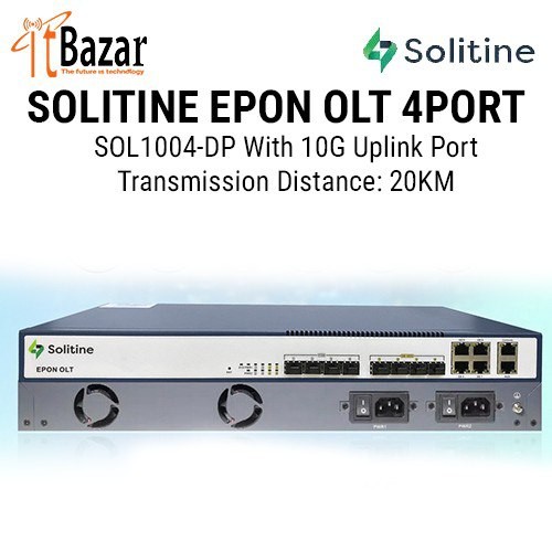 SOLITINE EPON OLT 4PORT  SOL1004-DP With 10G Uplink Port