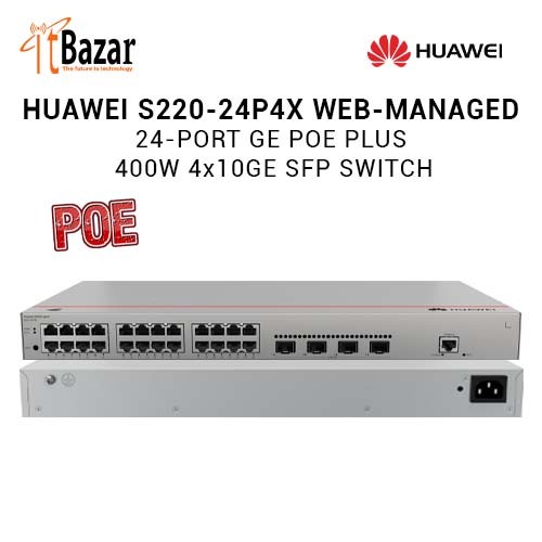 Huawei PoE Switch S220-24P4X 28 Port Managed eKit SMB Switch