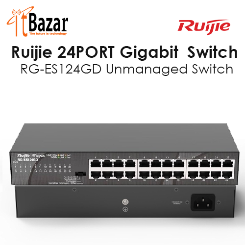 Ruijie 24PORT Gigabit  Switch RG-ES124GD Unmanaged Switch