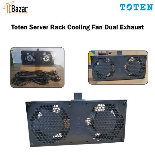 Toten Server Rack Cooling Fan Dual Exhaust  Rackmount Type for Data Server Rack