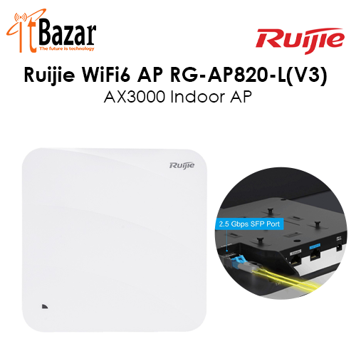 Ruijie WiFi6 AP RG-AP820-L(V3) AX3000 Indoor AP