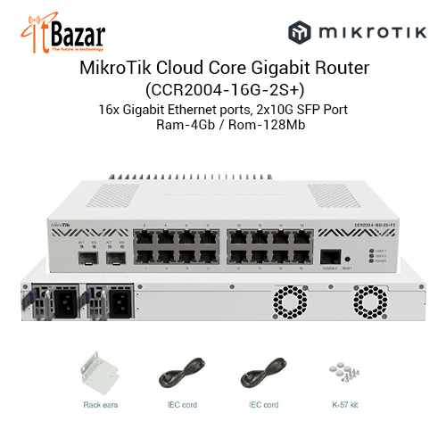 MikroTik Cloud Core  Router CCR2004-16G-2S+