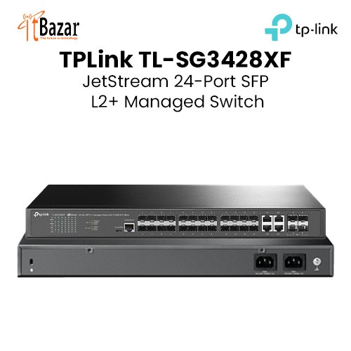 TPLink SFP SWITCH TL-SG3428XF JetStream 24-Port  L2+ Managed Switch