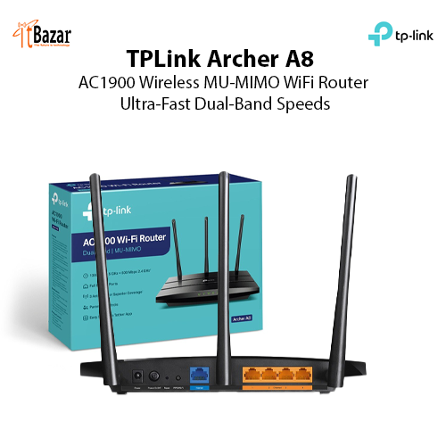 TPLink Archer A8 AC1900 Wireless MU-MIMO WiFi Router