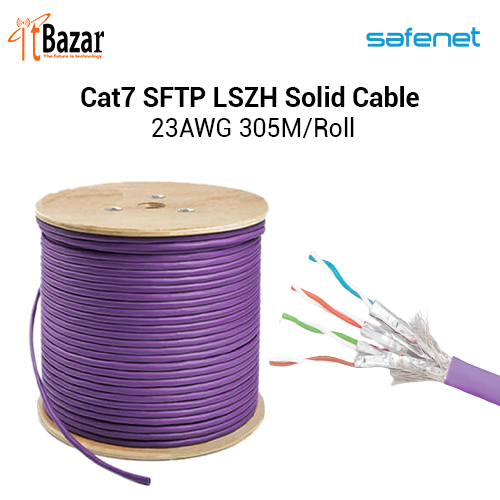 Cat7 SFTP LSZH Solid Cable 23AWG 305M/Roll