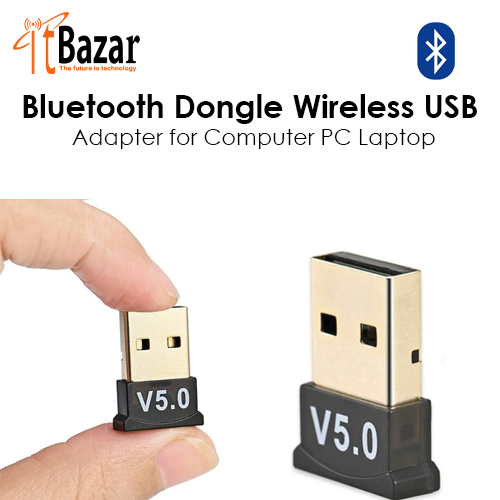 Bluetooth Dongle Wireless USB Adapter for Computer PC Laptop
