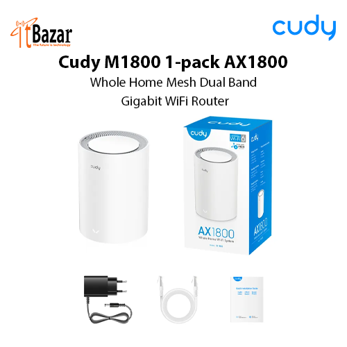 Cudy M1800 1Pack AX1800 Whole Home Mesh Dual Band Gigabit WiFi Router